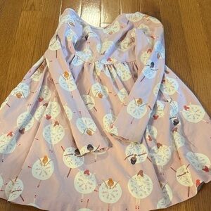Hanna Andersson Pink Ballerina Print Kids Dress